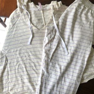 Target Xhiliration striped sleepwear set